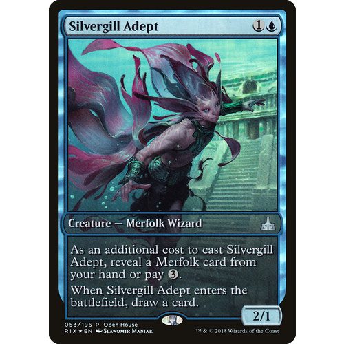 Silvergill Adept Full Art FOIL - RIX