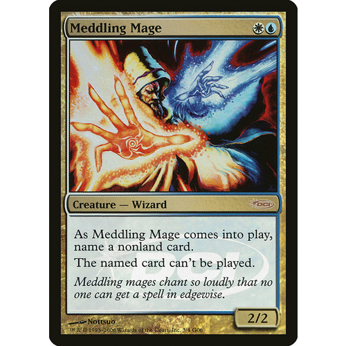 Meddling Mage Judge Promo FOIL