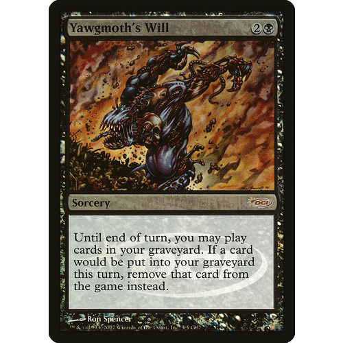Yawgmoth's Will Judge Promo FOIL