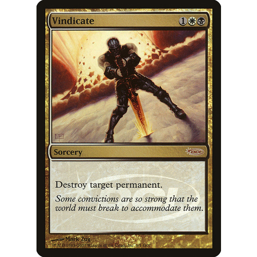 Vindicate (2007) Judge Promo FOIL