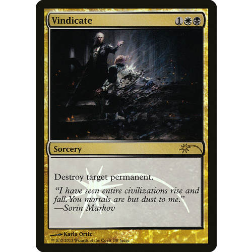 Vindicate (2013) Judge Promo FOIL