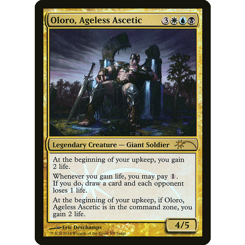 Oloro, Ageless Ascetic Judge Promo FOIL