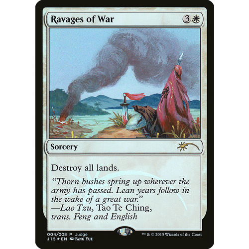 Ravages of War Judge Promo FOIL