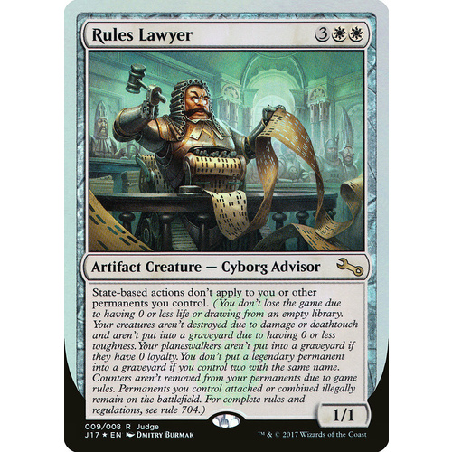 Rules Lawyer Judge Promo FOIL