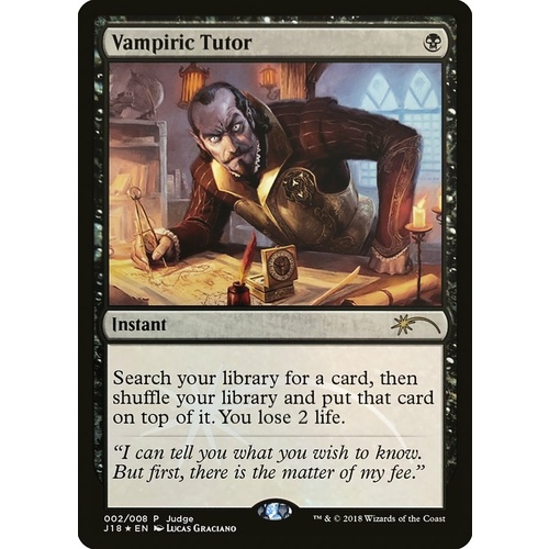 Vampiric Tutor Judge Promo FOIL