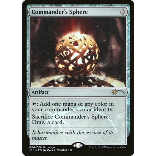 Commander's Sphere Judge Promo FOIL