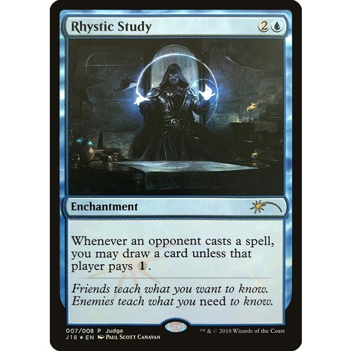 Rhystic Study Judge Promo FOIL