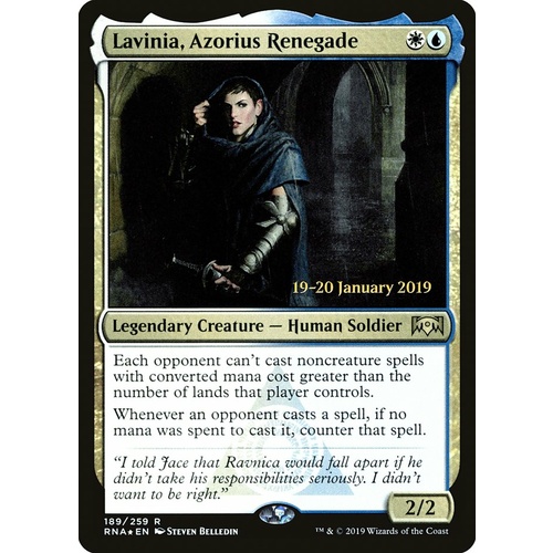 Lavinia, Azorius Renegade Pre-Release FOIL - RNA