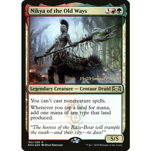 Nikya of the Old Ways Pre-Release FOIL - RNA