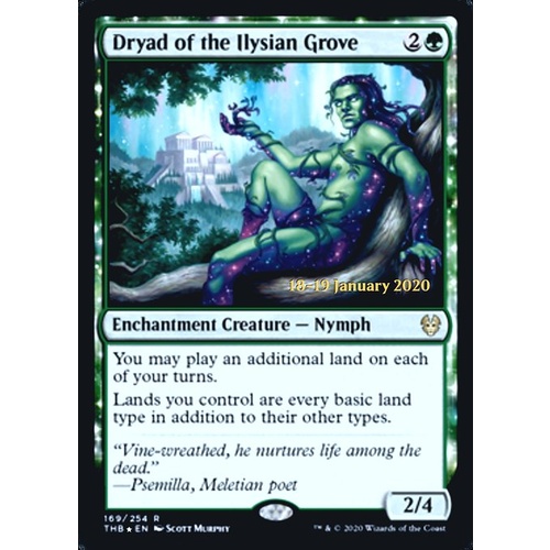 Dryad of the Ilysian Grove (Prerelease) FOIL - THB