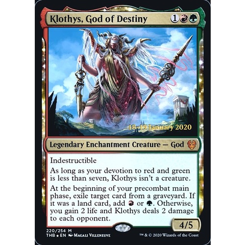 Klothys, God of Destiny (Prerelease) FOIL - THB