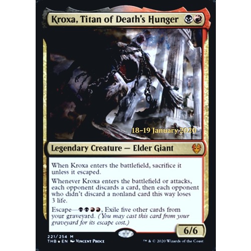 Kroxa, Titan of Death's Hunger (Prerelease) FOIL - THB