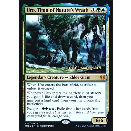 Uro, Titan of Nature's Wrath (Prerelease) FOIL - THB