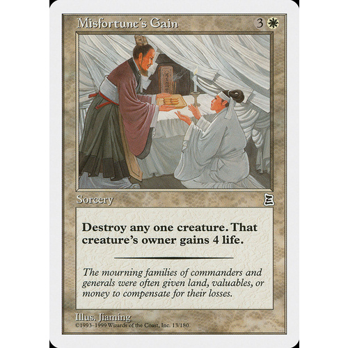 Misfortune's Gain - PTK