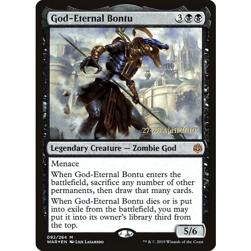 God-Eternal Bontu Pre-Release FOIL - WAR