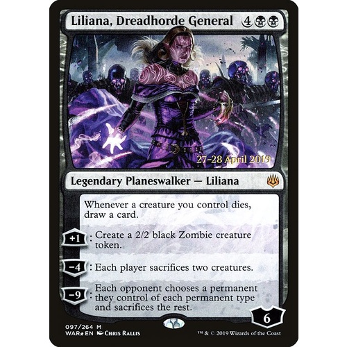 Liliana, Dreadhorde General Pre-Release FOIL - WAR
