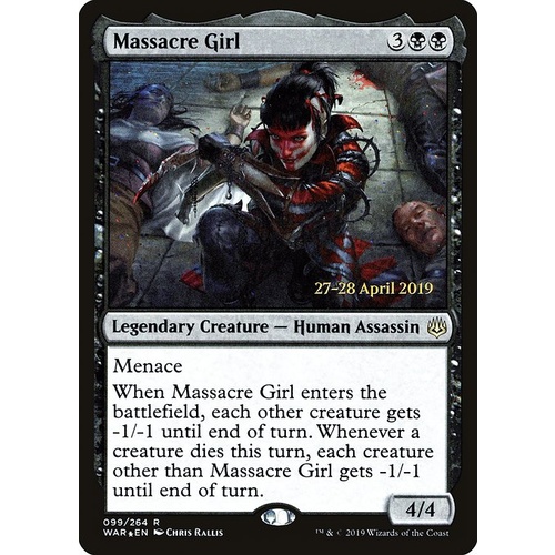 Massacre Girl Pre-Release FOIL - WAR