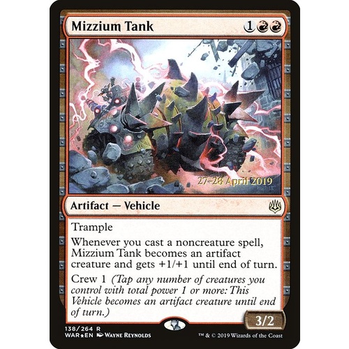 Mizzium Tank Pre-Release FOIL - WAR