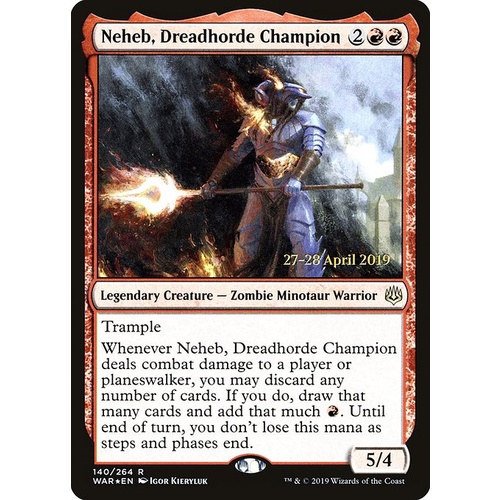 Neheb, Dreadhorde Champion Pre-Release FOIL - WAR