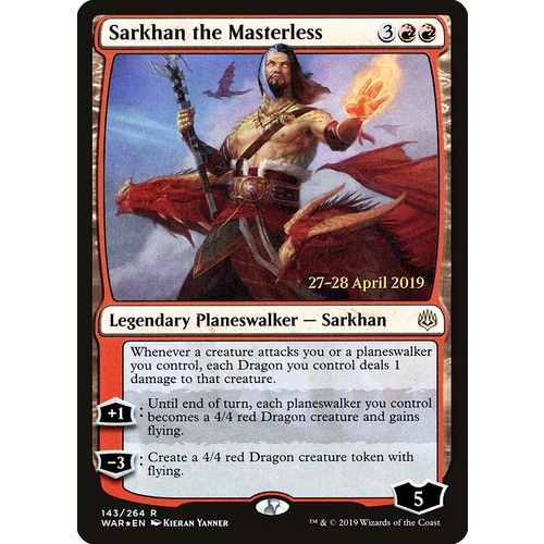 Sarkhan the Masterless Pre-Release FOIL - WAR