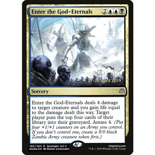 Enter the God-Eternals Pre-Release FOIL - WAR