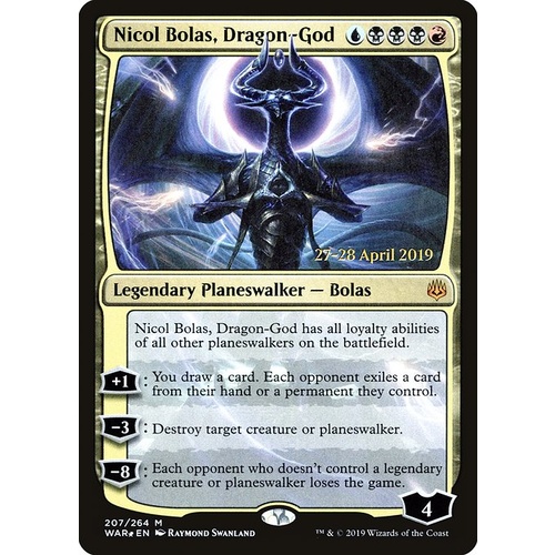 Nicol Bolas, Dragon-God Pre-Release FOIL - WAR