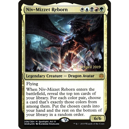 Niv-Mizzet Reborn Pre-Release FOIL - WAR