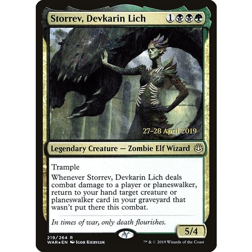 Storrev, Devkarin Lich Pre-Release FOIL - WAR