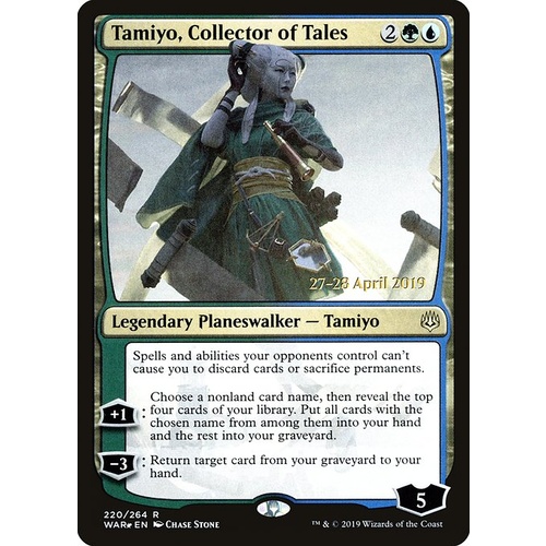 Tamiyo, Collector of Tales Pre-Release FOIL - WAR