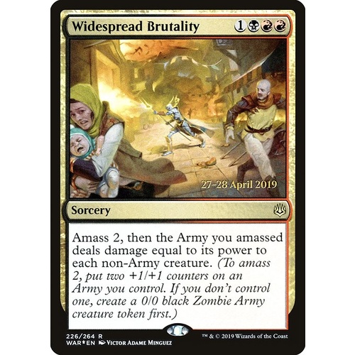 Widespread Brutality Pre-Release FOIL - WAR