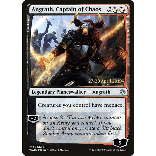 Angrath, Captain of Chaos Pre-Release FOIL - WAR
