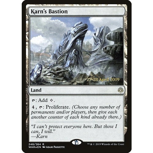 Karn's Bastion Pre-Release FOIL - WAR