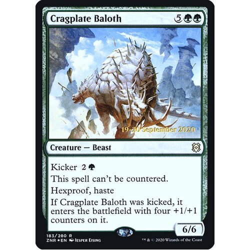Cragplate Baloth (Prerelease FOIL) - PZNR