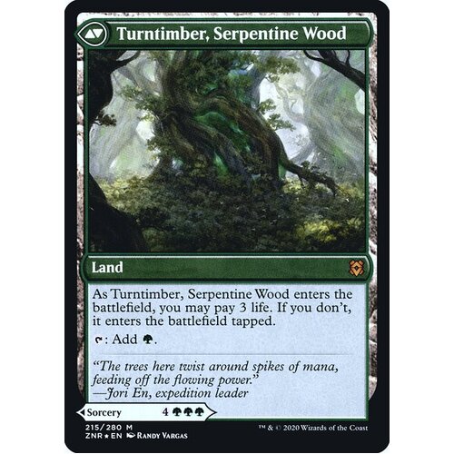 Turntimber Symbiosis // Turntimber, Serpentine Wood (Prerelease FOIL) - PZNR