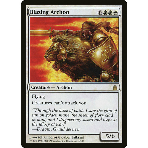 Blazing Archon FOIL - RAV