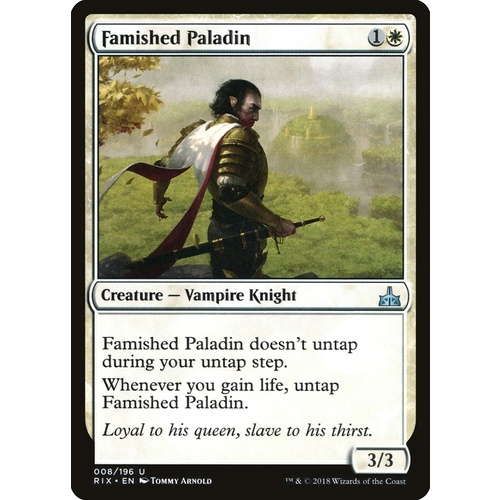 Famished Paladin FOIL - RIX