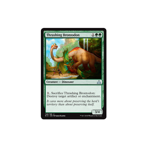 Thrashing Brontodon FOIL - RIX