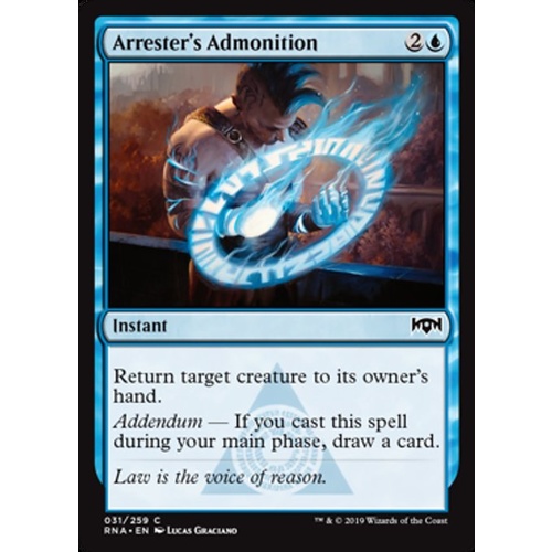 Arrester's Admonition - RNA