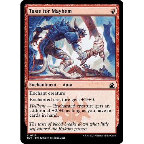 Taste for Mayhem FOIL - RVR