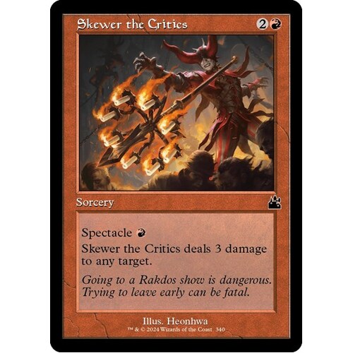 Skewer the Critics (Retro Frame) FOIL - RVR