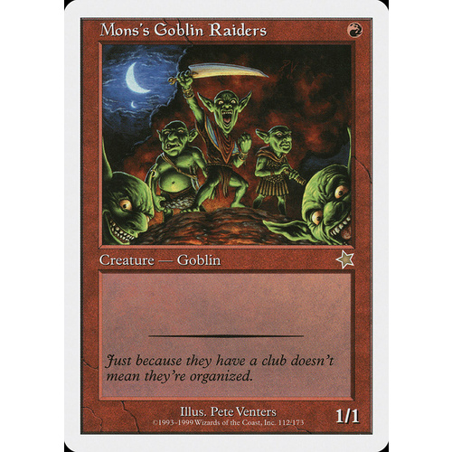 Mons's Goblin Raiders - S99