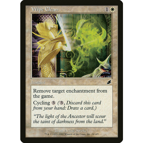 Wipe Clean - SCG