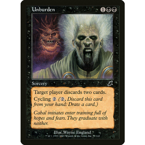 Unburden - SCG