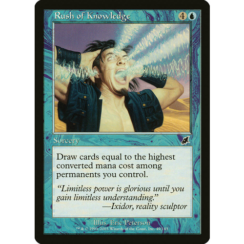 Rush of Knowledge FOIL - SCG