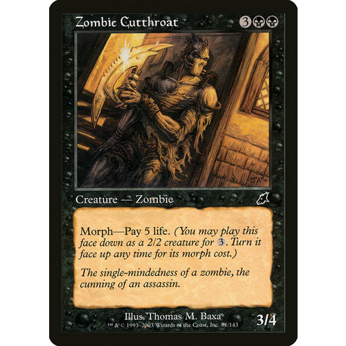 Zombie Cutthroat FOIL - SCG