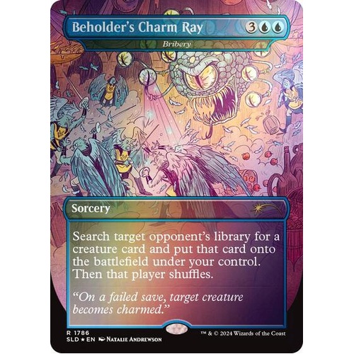 Beholder's Charm Ray - Bribery (Borderless) FOIL - SLD