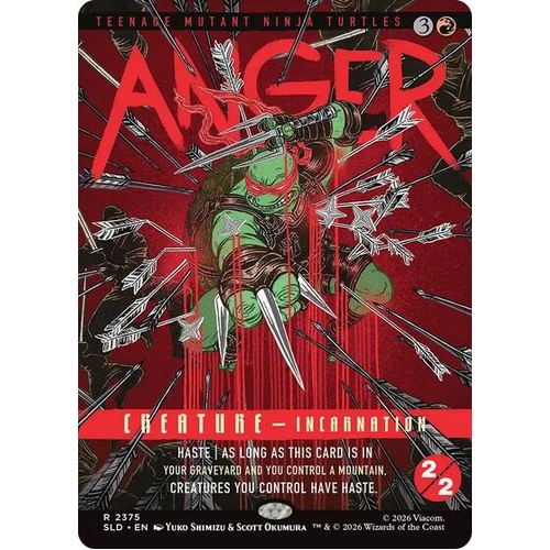 Anger (Borderless) FOIL (2375) - SLD
