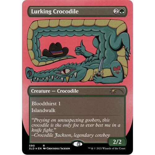 Lurking Crocodile (Foil Etched) FOIL - SLD