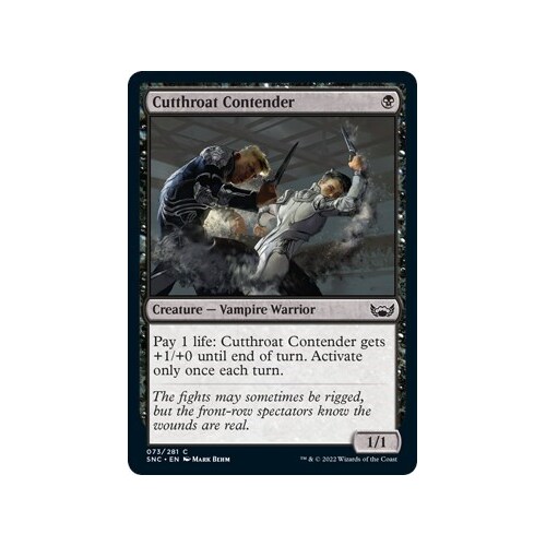 Cutthroat Contender - SNC