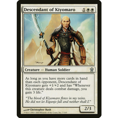 Descendant of Kiyomaro - SOK